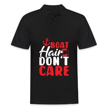 Dictons de bateau Funny Papitän Boater - Polo Homme - noir - Devant - Kai (181cm)