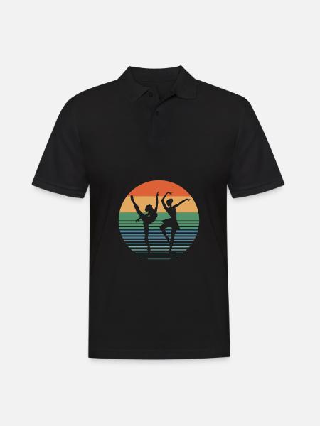 Ballet Ballerina - Männer Poloshirt - Schwarz