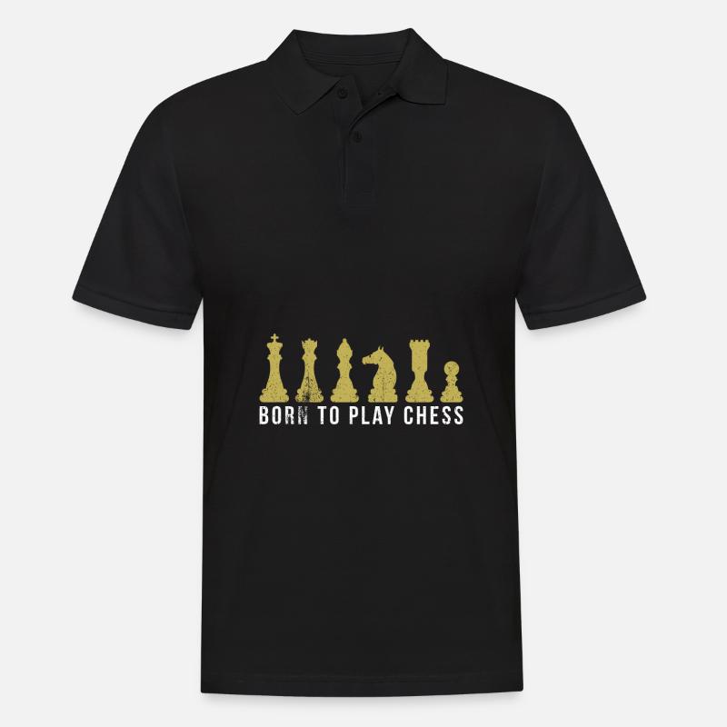 Schach Spieler Schach Spieler Geschenk - Männer Poloshirt - Schwarz