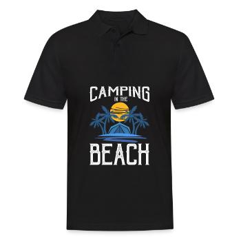 Camping Montagnes Nature Étoile filante - Polo Homme - noir - Devant - Kai (181cm)