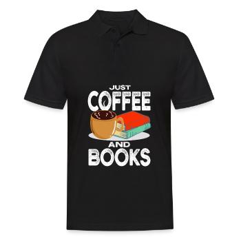 Book Reading Books Readers - Men's Polo Shirt - black - Front - Kai (181cm)