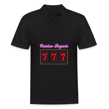 777 casino jackpot symbol - Männer Poloshirt - Schwarz - Vorne - Kai (181cm)
