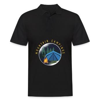 nature, nature gens, montagnes, camping, camping - Polo Homme - noir - Devant - Kai (181cm)