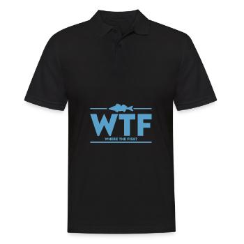 Zander Hunter Fischer Angler Angeln Geschenk - Männer Poloshirt - Schwarz - Vorne - Kai (181cm)