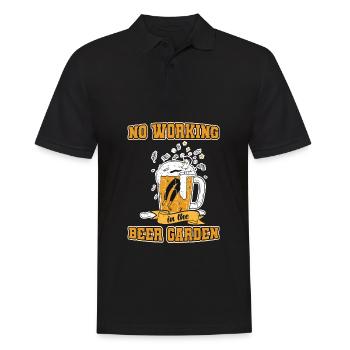 bière bière jardin de bière festival de la bière chope de bière - Polo Homme - noir - Devant - Kai (181cm)