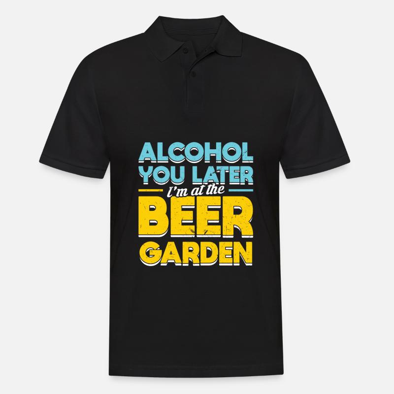 Bier Biergarten Bierfest Bierkrug - Männer Poloshirt - Schwarz