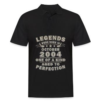 October 2004 Jubilee 2004 Legends October - Men's Polo Shirt - black - Front - Kai (181cm)