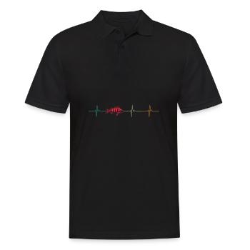 Battement de cœur pour la perche et les poissons prédateurs - Polo Homme - noir - Devant - Kai (181cm)