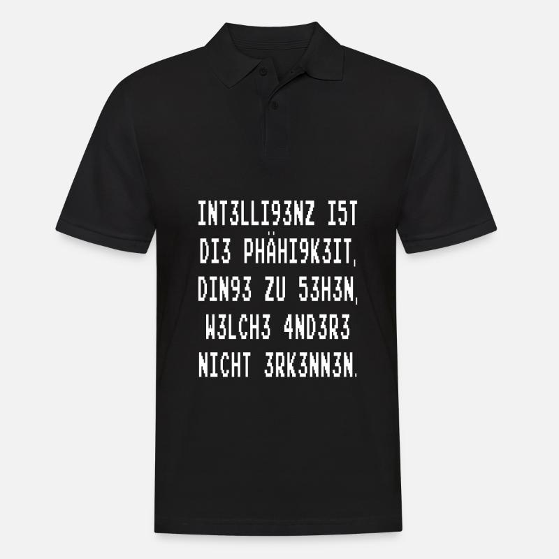Intelligence is the ability - Men's Polo Shirt - black