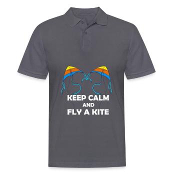 Drachenfliegen Drachen steigen Lenkdrachen - Männer Poloshirt - Anthrazit - Vorne - Nico (186cm)
