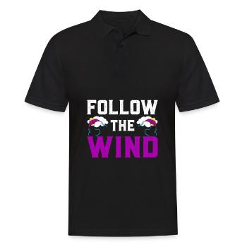 Kite Flying Saying Kite Flying Gift - Men's Polo Shirt - black - Front - Kai (181cm)