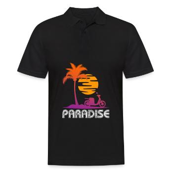 Scooter Scooter Moped - Men's Polo Shirt - black - Front - Kai (181cm)