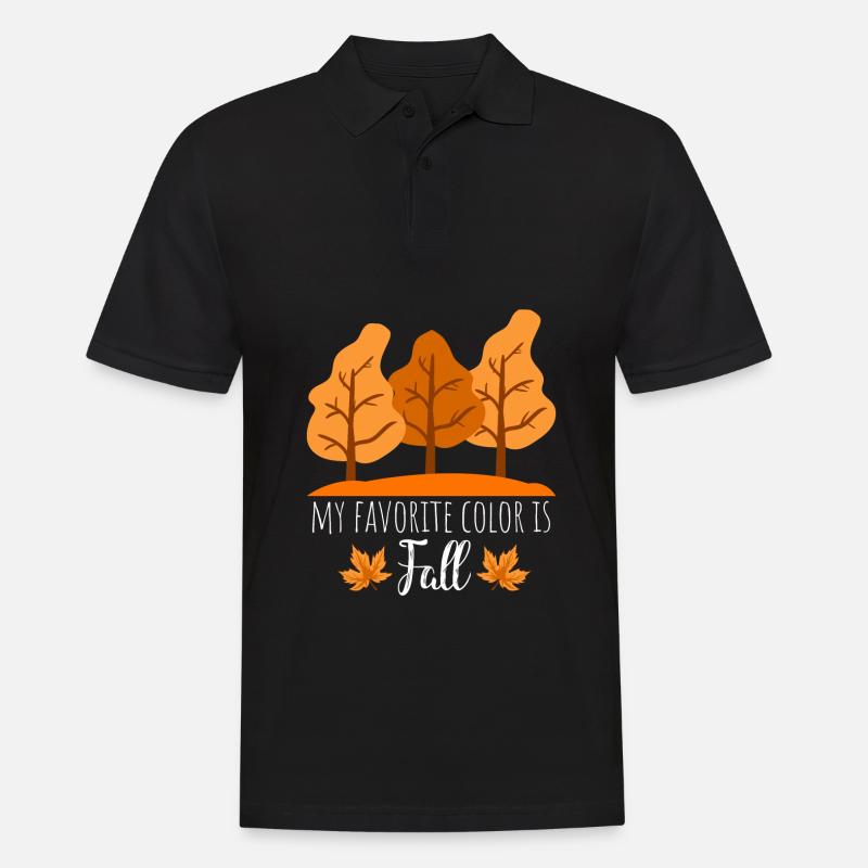 Herbst Spruch - Männer Poloshirt - Schwarz