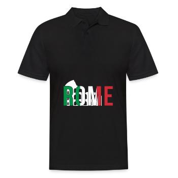 Kolosseum Italien Rom - Männer Poloshirt - Schwarz - Vorne - Kai (181cm)