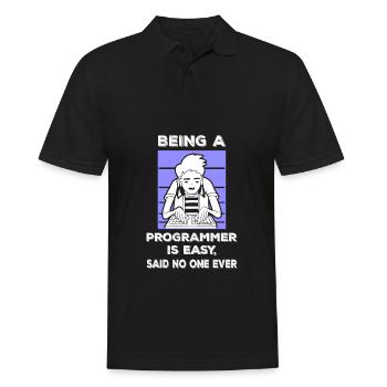 Programmierer Informatiker Freundin Geschenk Nerd - Männer Poloshirt - Schwarz - Vorne - Kai (181cm)