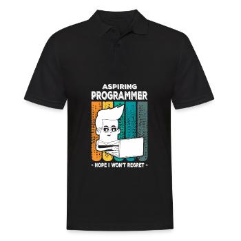 Programmeur - Polo Homme - noir - Devant - Kai (181cm)
