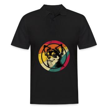 Chihuahua - Men's Polo Shirt - black - Front - Kai (181cm)