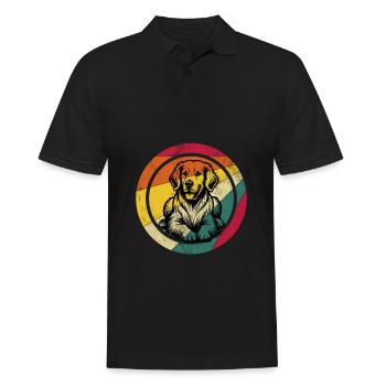 Golden retriever - Polo Homme - noir - Devant - Kai (181cm)