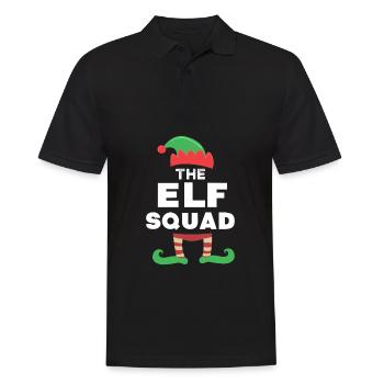 Escouade d’elfes mignon Noël - Polo Homme - noir - Devant - Kai (181cm)