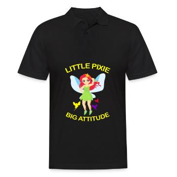Fee - Männer Poloshirt - Schwarz - Vorne - Kai (181cm)
