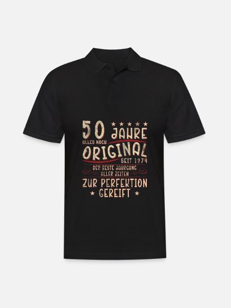 50 Birthday - Men's Polo Shirt - black