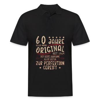 60e anniversaire - Polo Homme - noir - Devant - Kai (181cm)