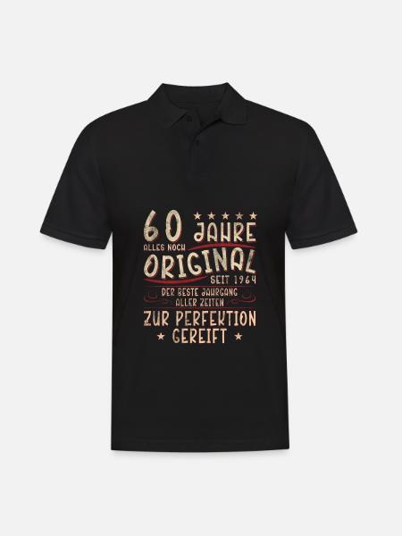 60e anniversaire - Polo Homme - noir