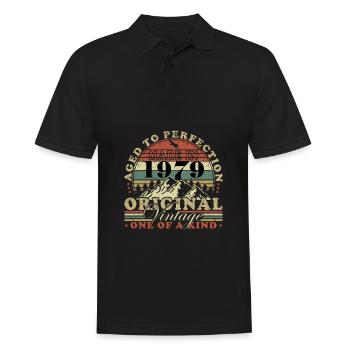 Fabriqué en 1979 Vieilli à la perfection - Polo Homme - noir - Devant - Kai (181cm)