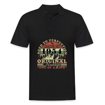 1954 Birthday Made in 1954 - Men's Polo Shirt - black - Front - Kai (181cm)