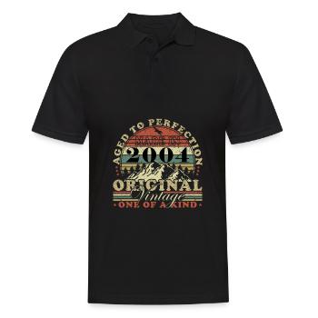 Fabriqué en 2004 Vintage Rétro Édition Limitée - Polo Homme - noir - Devant - Kai (181cm)