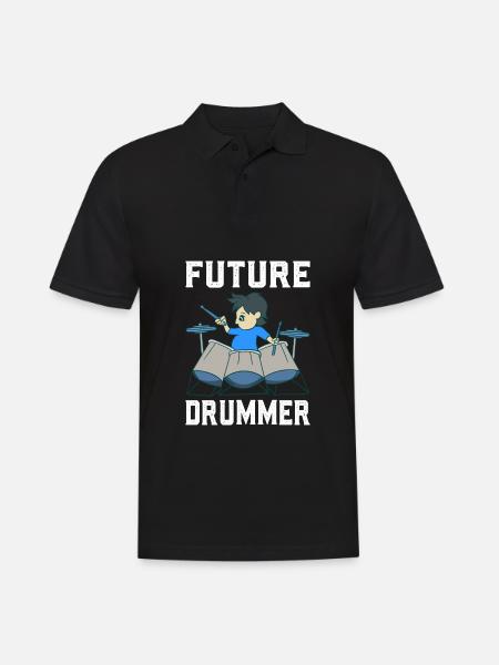 Drum Player - Men's Polo Shirt - black