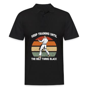 Black Belt Martial Arts - Men's Polo Shirt - black - Front - Kai (181cm)