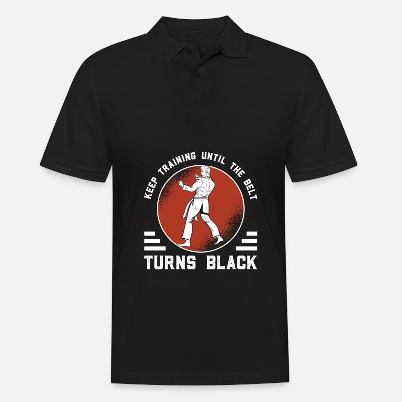 Karate Black Belt - Men's Polo Shirt - black