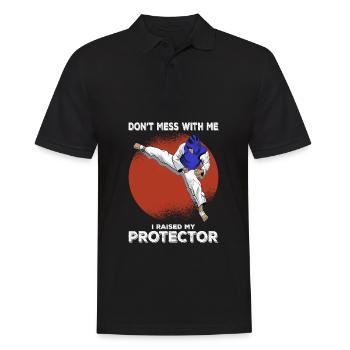 Dicton de combattant MMA - Arts martiaux mixtes - Polo Homme - noir - Devant - Kai (181cm)