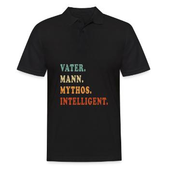 Mythe du père intelligent - Polo Homme - noir - Devant - Kai (181cm)