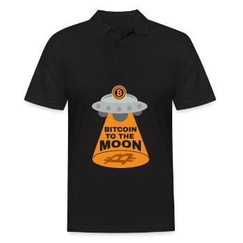 Satoshi Nakamoto Bitcoin BTC Design - Männer Poloshirt - Schwarz - Vorne - Kai (181cm)