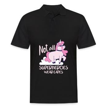Licorne Super-héros Chemise Design Licorne Cadeau - Polo Homme - noir - Devant - Kai (181cm)