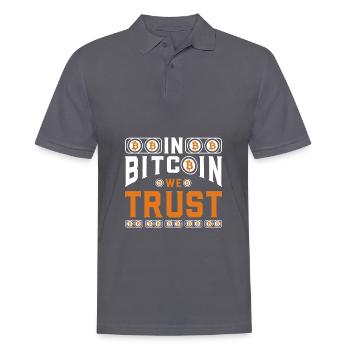 Conception du bitcoin - Polo Homme - charbon - Devant - Nico (186cm)