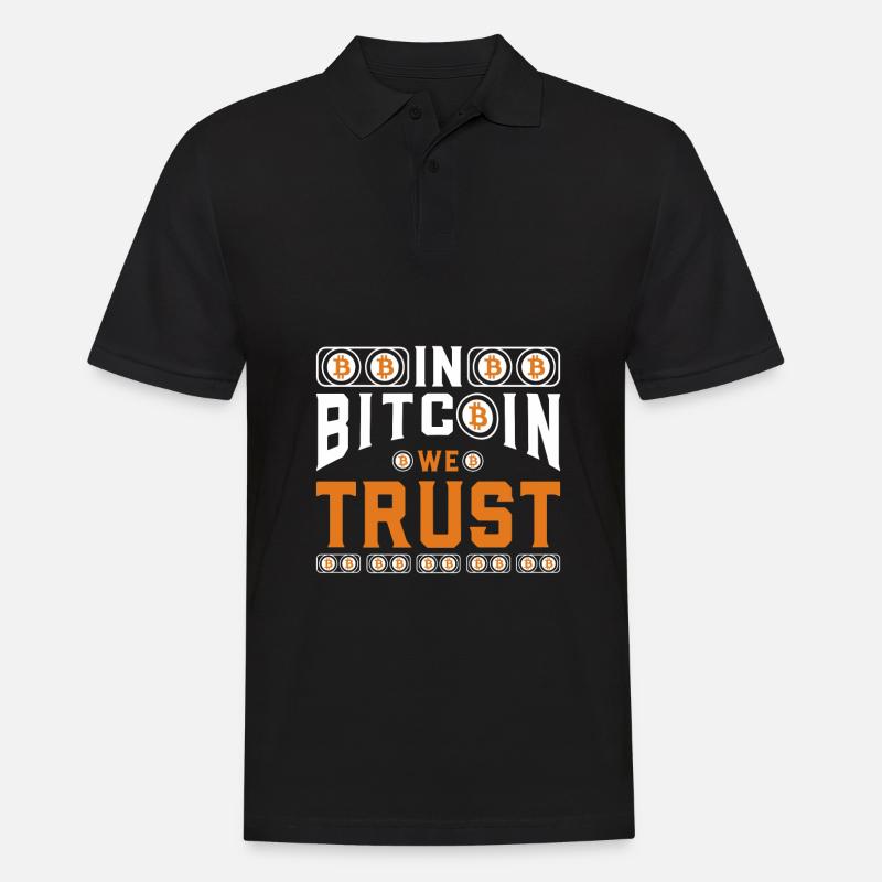 Conception du bitcoin - Polo Homme - noir