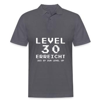 Niveau 30 atteint Joueur - Polo Homme - charbon - Devant - Nico (186cm)