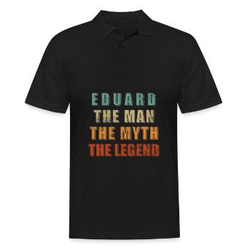 Eduard Name Gift - Men's Polo Shirt - black - Front - Kai (181cm)
