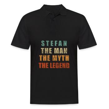 Stefan Nom Design - Polo Homme - noir - Devant - Kai (181cm)