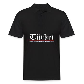 Türkei - Geburtsort Heimat Geschenkidee - Männer Poloshirt - Schwarz - Vorne - Kai (181cm)