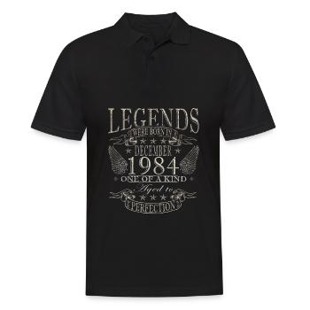 Décembre 1984 Jubilé 1984 Légendes Décembre - Polo Homme - noir - Devant - Kai (181cm)