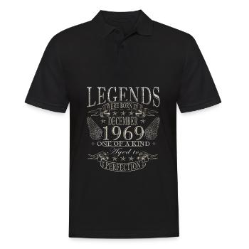 Décembre 1969 Jubilé 1969 Légendes Décembre - Polo Homme - noir - Devant - Kai (181cm)