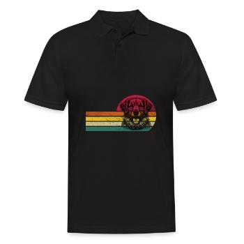 Golden retriever - Polo Homme - noir - Devant - Kai (181cm)