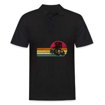 Boxer Hund - Deutscher Boxer - Männer Poloshirt - Schwarz - Vorne - Kai (181cm)