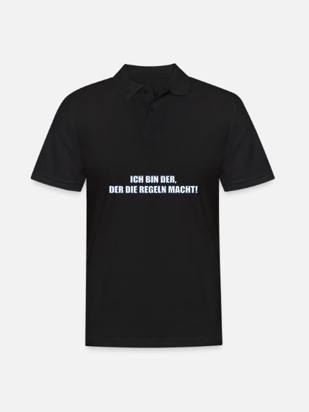 Ich mache die Regeln - Männer Poloshirt - Schwarz