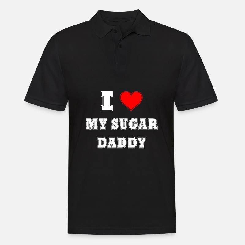 J’adore mon Sugar daddy - Polo Homme - noir
