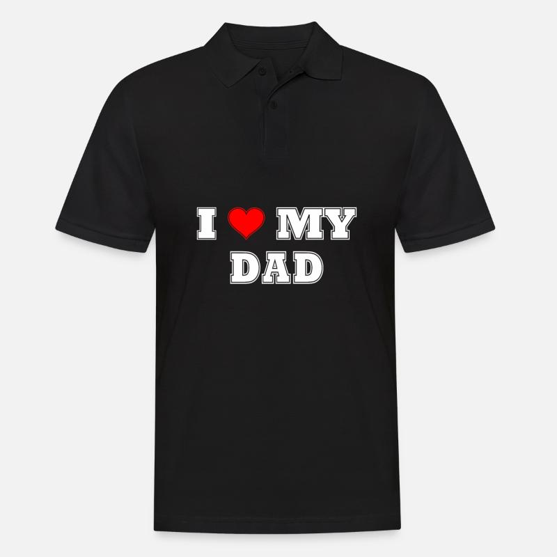 J’aime mon père - Polo Homme - noir